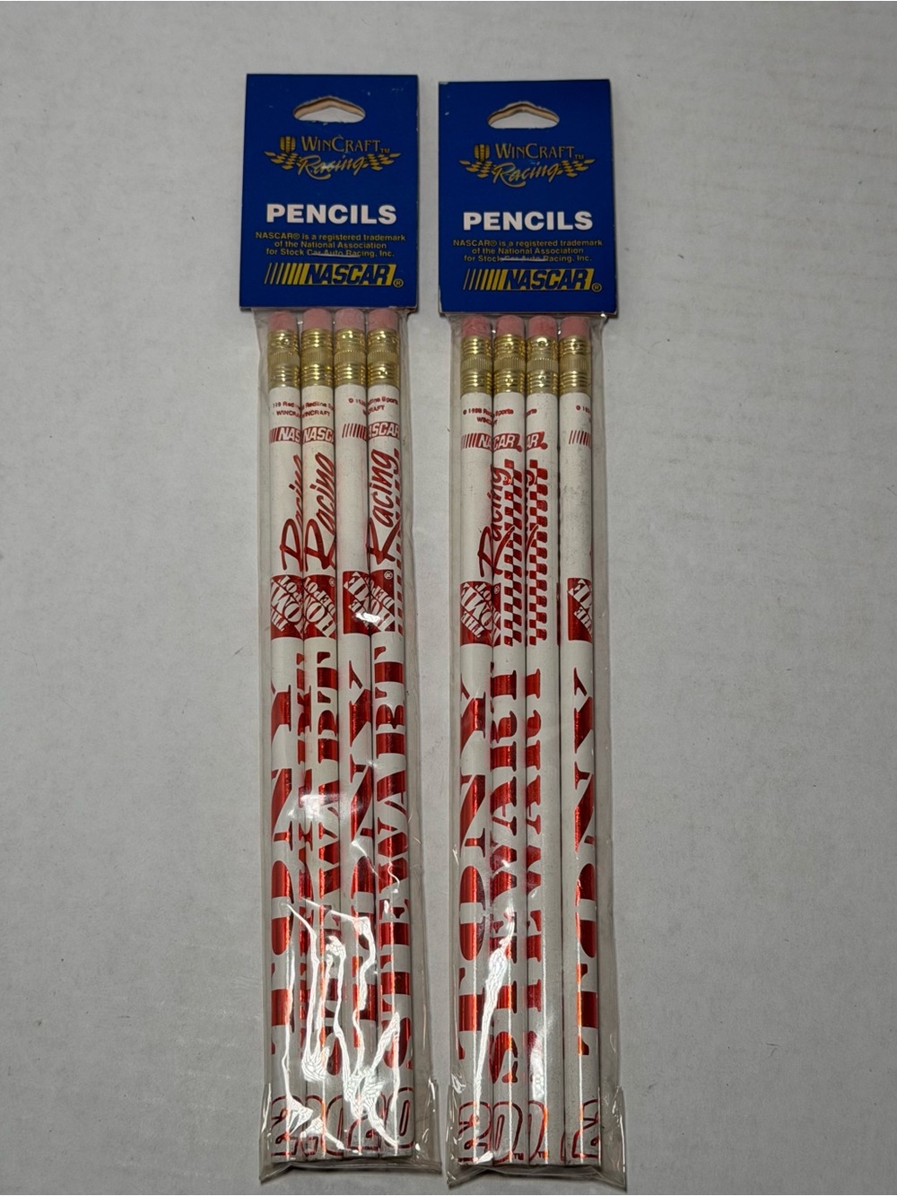 NASCAR Tony Stewart Pencils Number 20 Home Depot Vintage Deadstock NEW NOS